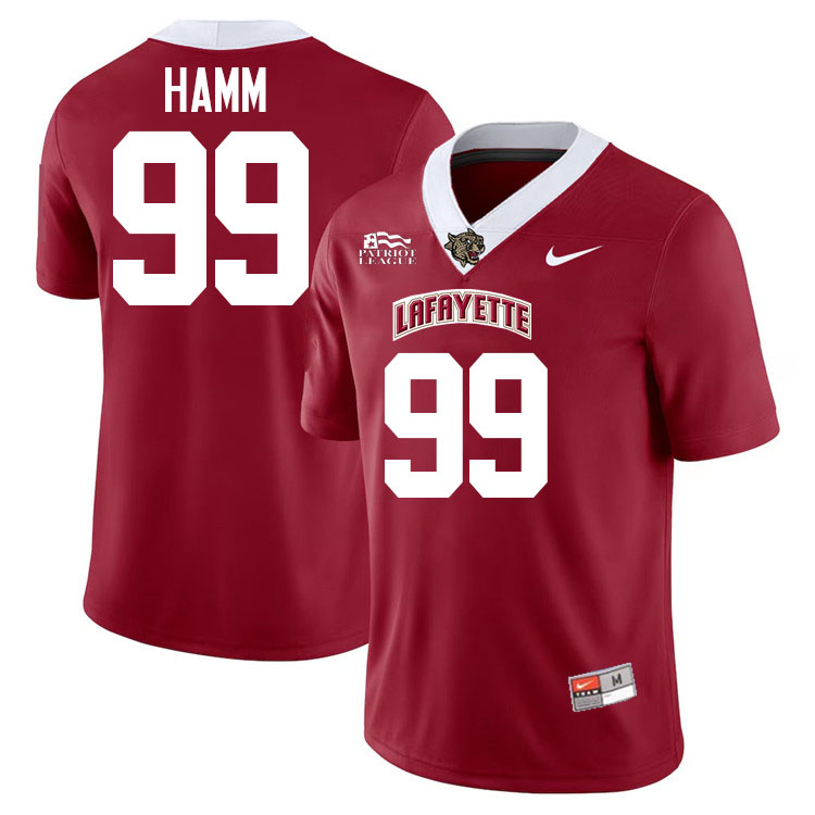 Lafayette Leopards #99 Malik Hamm College Football Jerseys,Uniforms-Red